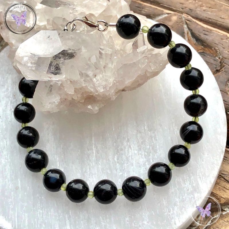 Sardonyx & Peridot Bracelet